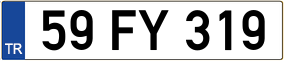 Truck License Plate